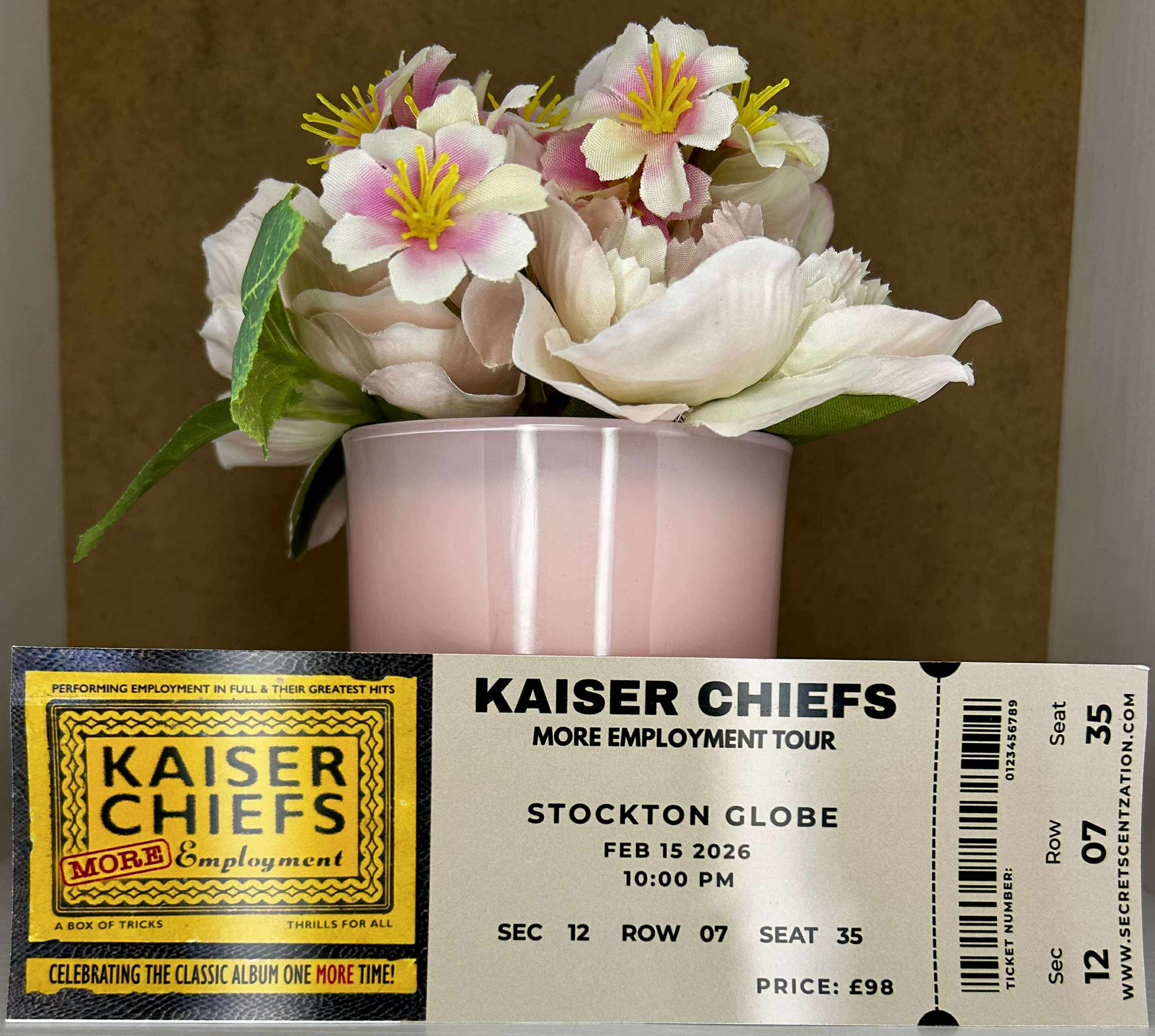 Kaiser Chiefs Mock Concert Ticket any Artist