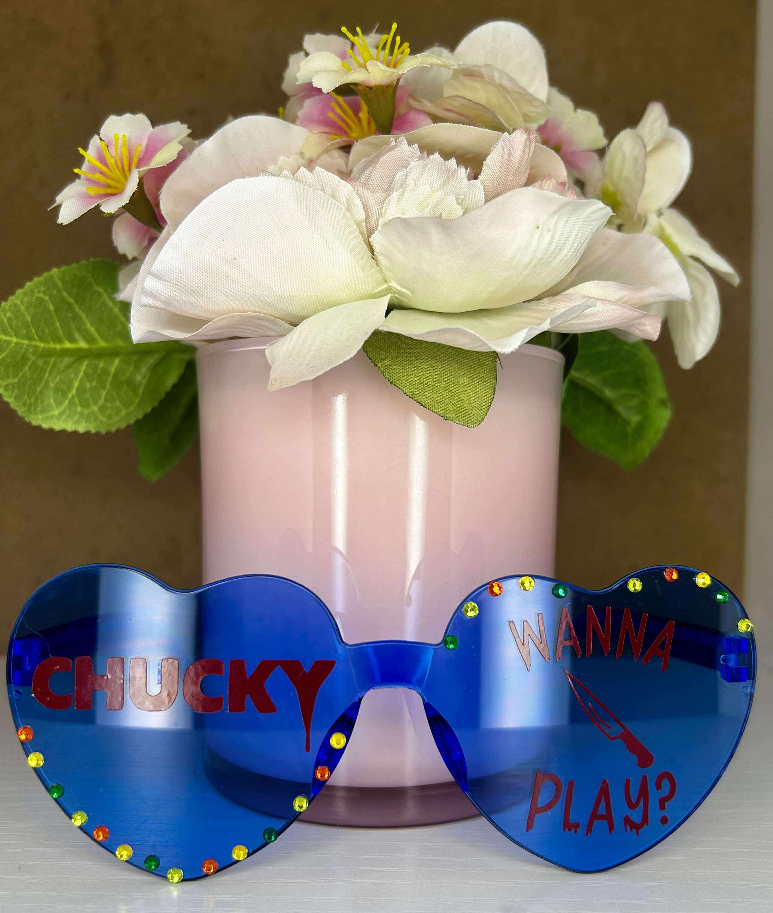 Chucky Horror movie character Themed Halloween Sunglasses!