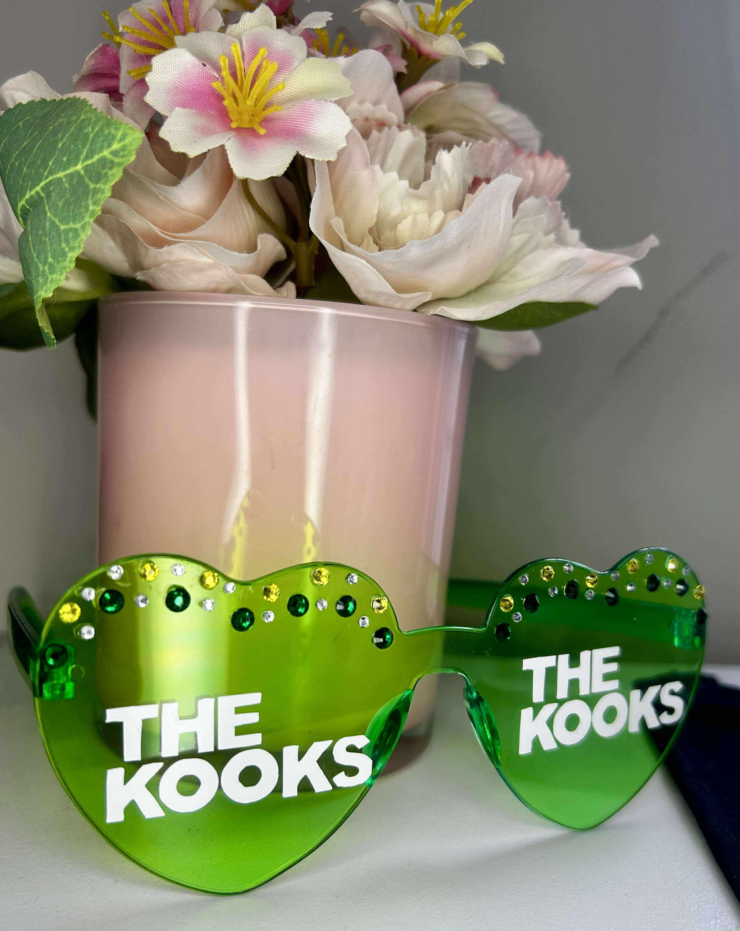 The Kooks Heart Glasses with Rhinestones