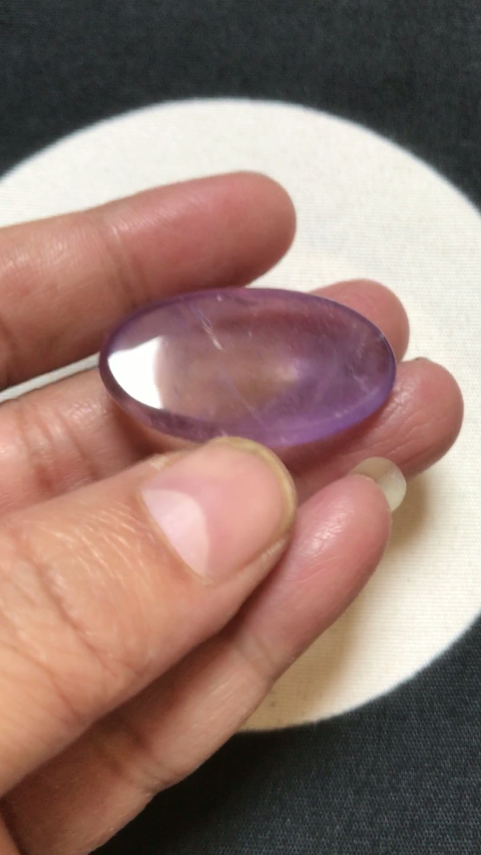 Μικρογραφία: Ametrine Cabochon 1 Piece Size 34 MM Approx