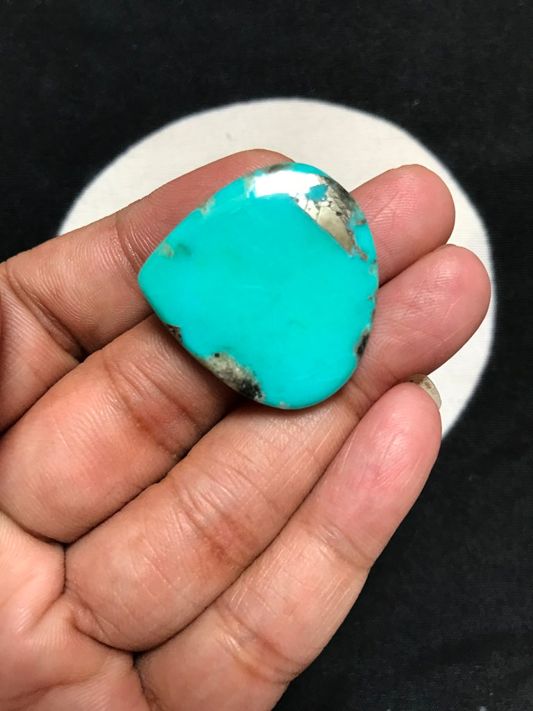 サムネイル： Turquoise Cabochon 1 Piece Size 30 MM APPROX