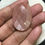 Thumbnail: Peach Moonstone Faceted Cabochons 1 Piece Size 35 MM Approx