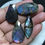 Thumbnail: Labradorite Faceted Cabochon 4 Piece Size 33-26 MM Approx