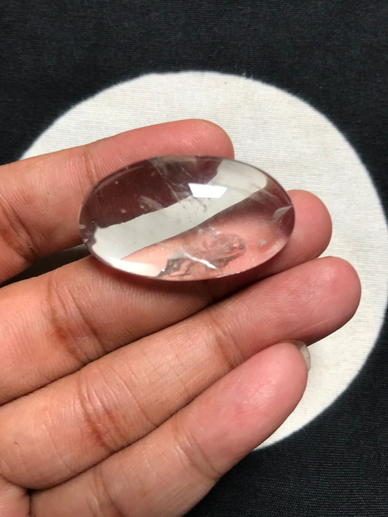 Thumbnail: Blue Topaz  Cabochon 1 Piece Size 35 MM Approx