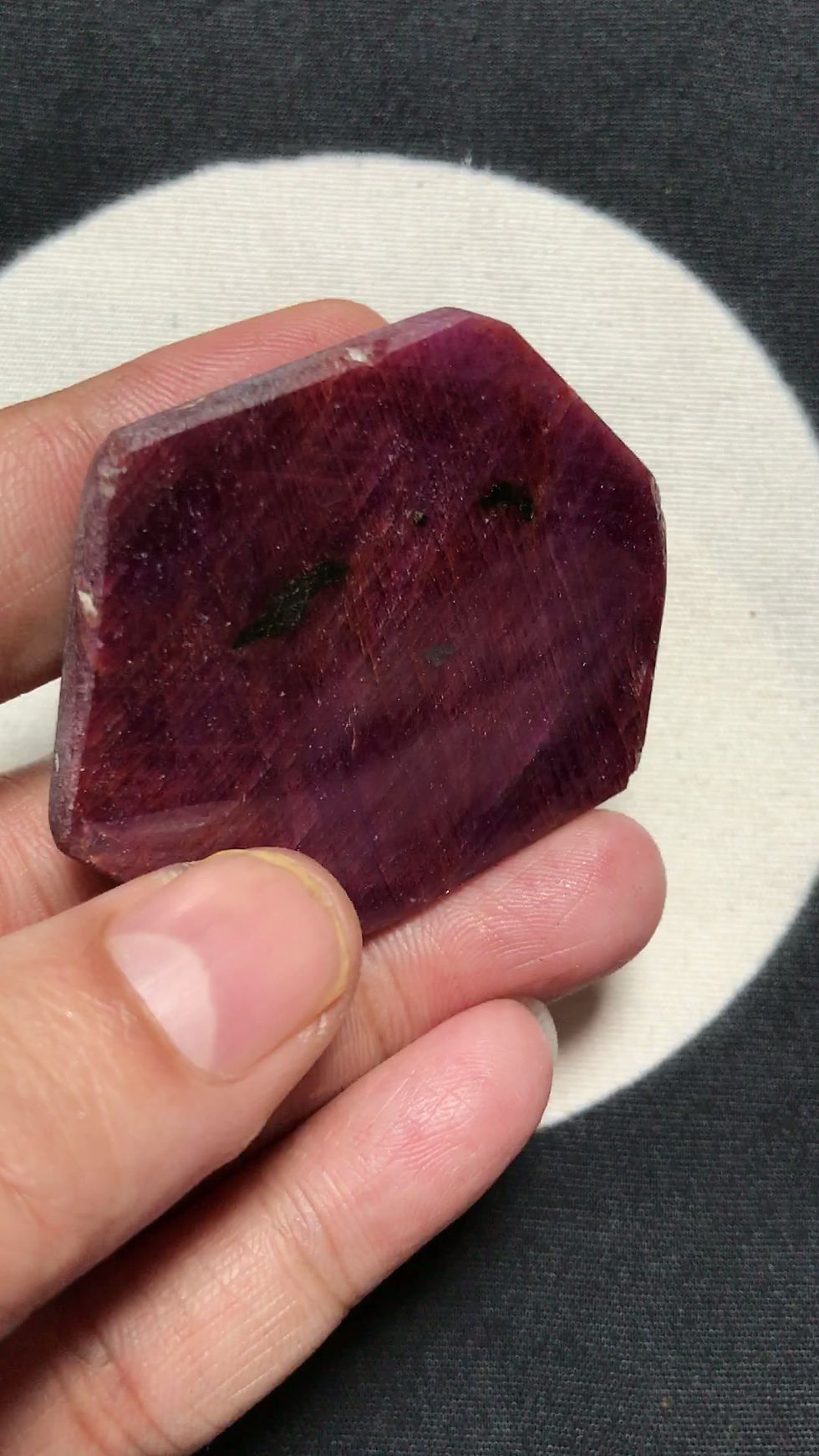 Thumbnail: Ruby Cabochon 1 Piece Size 50 MM Approx