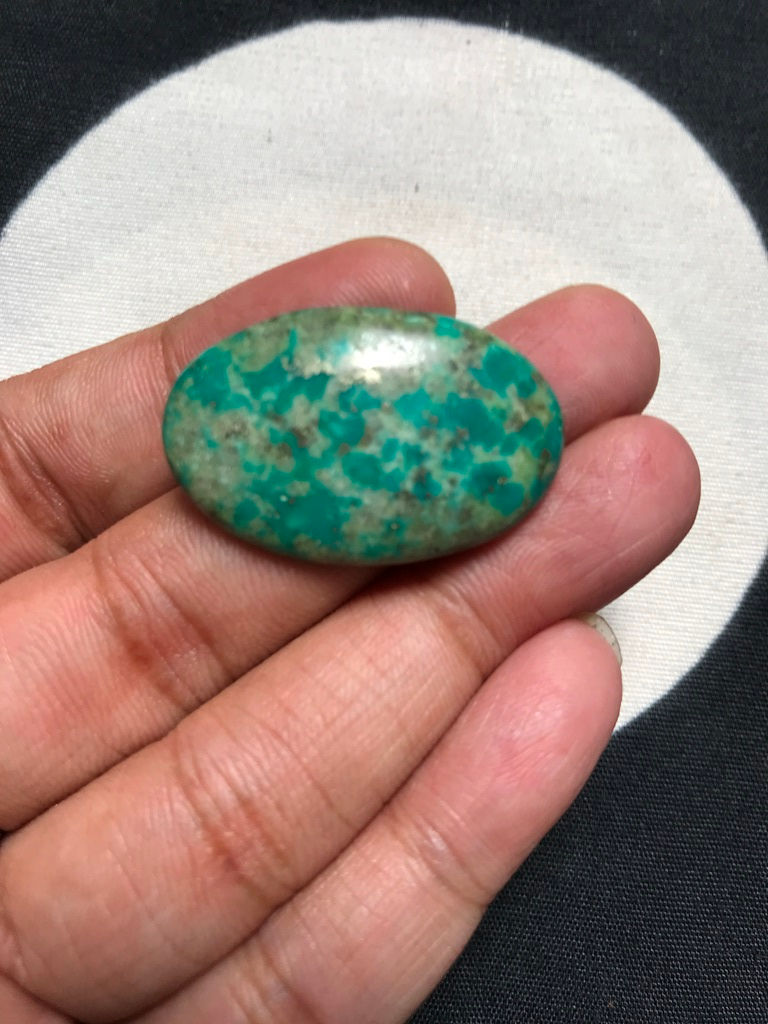 Miniature : Turquoise Cabochon 1 Piece Size 31 MM APPROX
