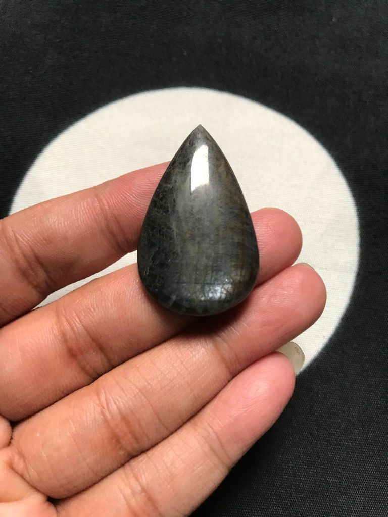 Sapphire Cabochon 1 Piece Size 37 MM Approx