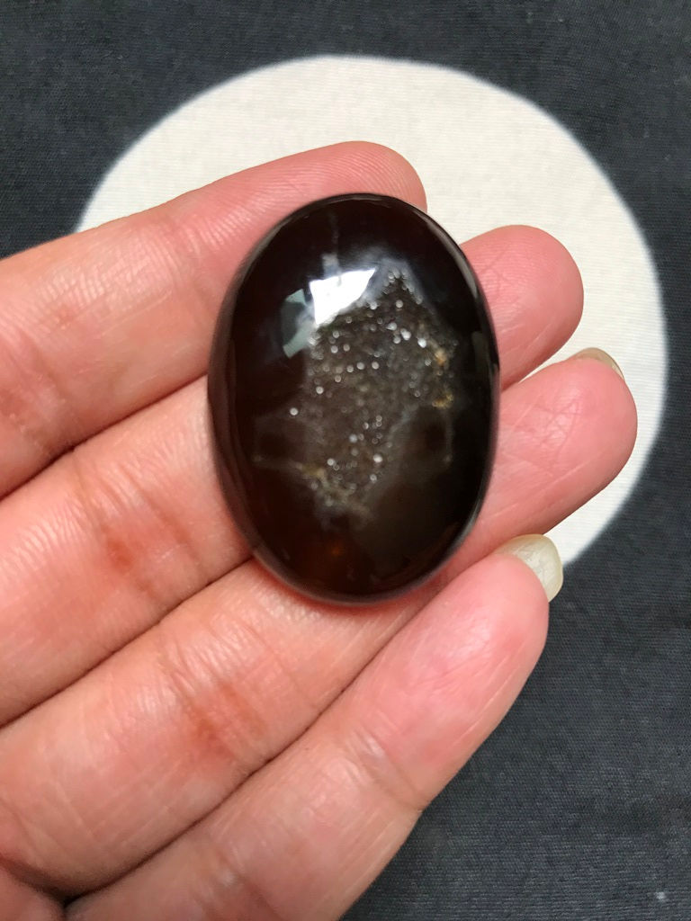 Onyx Window Durzi Cabochon 1 Piece Size 36 MM Approx