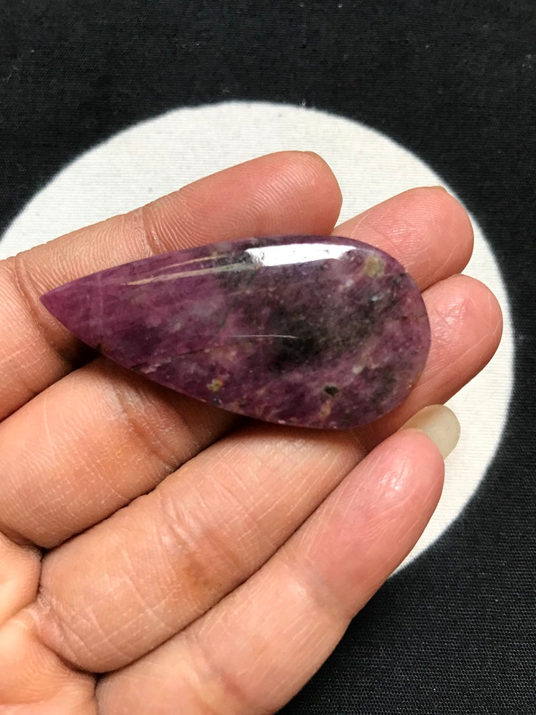 縮圖：Ruby Cabochon 1 Piece Size 47 MM Approx