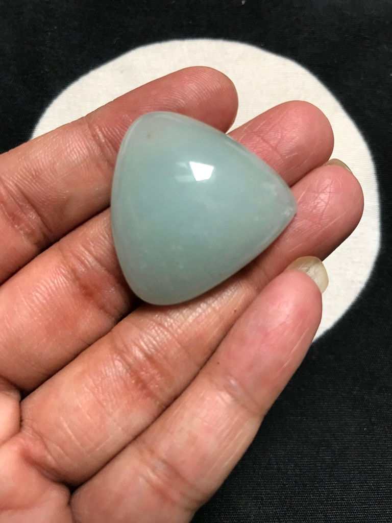 Миниатюра: Aquamarine Cabochon 1 Piece Size 29 MM Approx