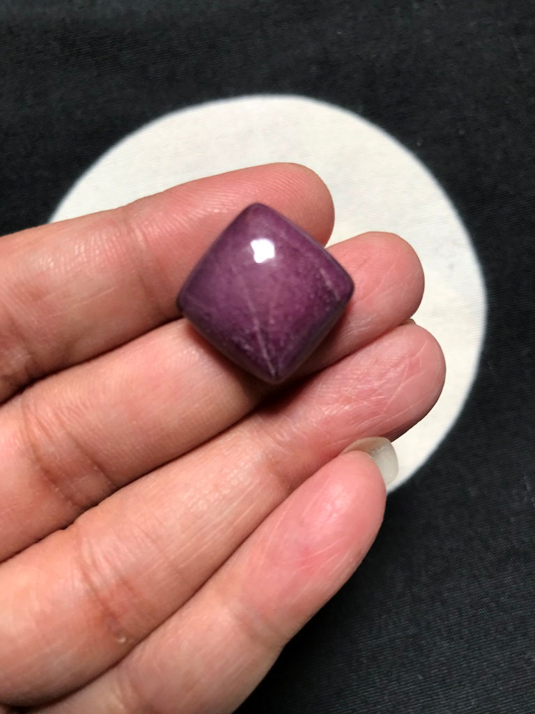 Miniatura: Ruby Cabochon 1 Piece Size 16 MM Approx