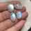 Thumbnail: Rainbow Moonstone Cabochon 4 Piece Size 17-15 MM Approx