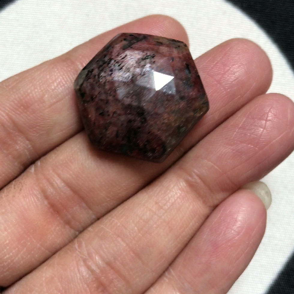 縮圖：Ruby Faceted Cabochon 1 Piece Size 23 MM Approx