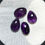 Thumbnail: Amethyst Cabochons 4 Piece Size 23-20 MM Approx