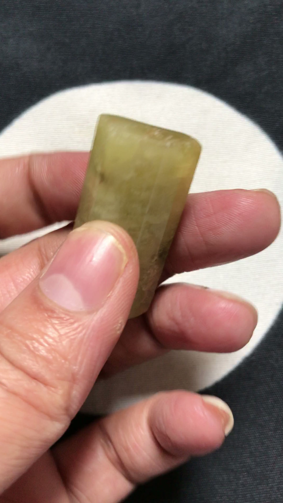 Thumbnail: Yellow Aquamarine Crystal Shape Cabochon 1 Piece Size 36 MM Approx