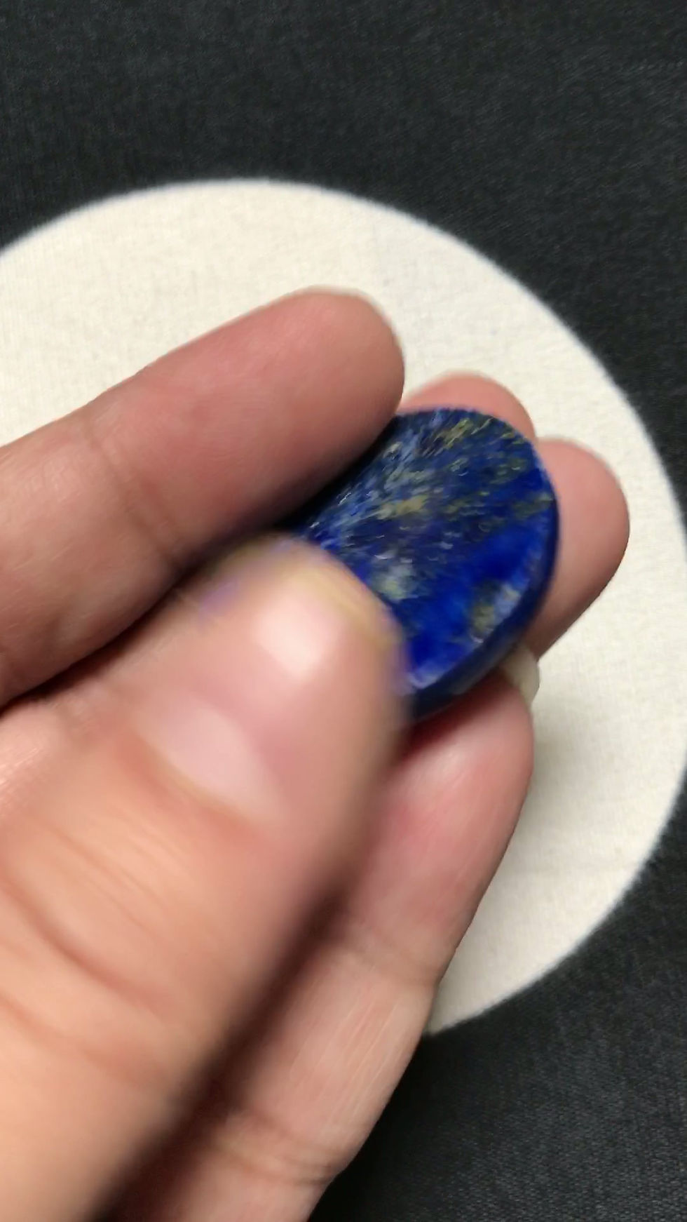 Miniatura: Lapis Lazuli Cabochon 1 Piece Size 30 MM Approx
