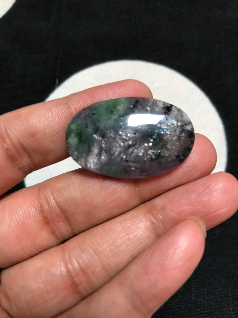 Миниатюра: Iolite Sunstone Cabochon 1 Piece Size 34 MM APPROX