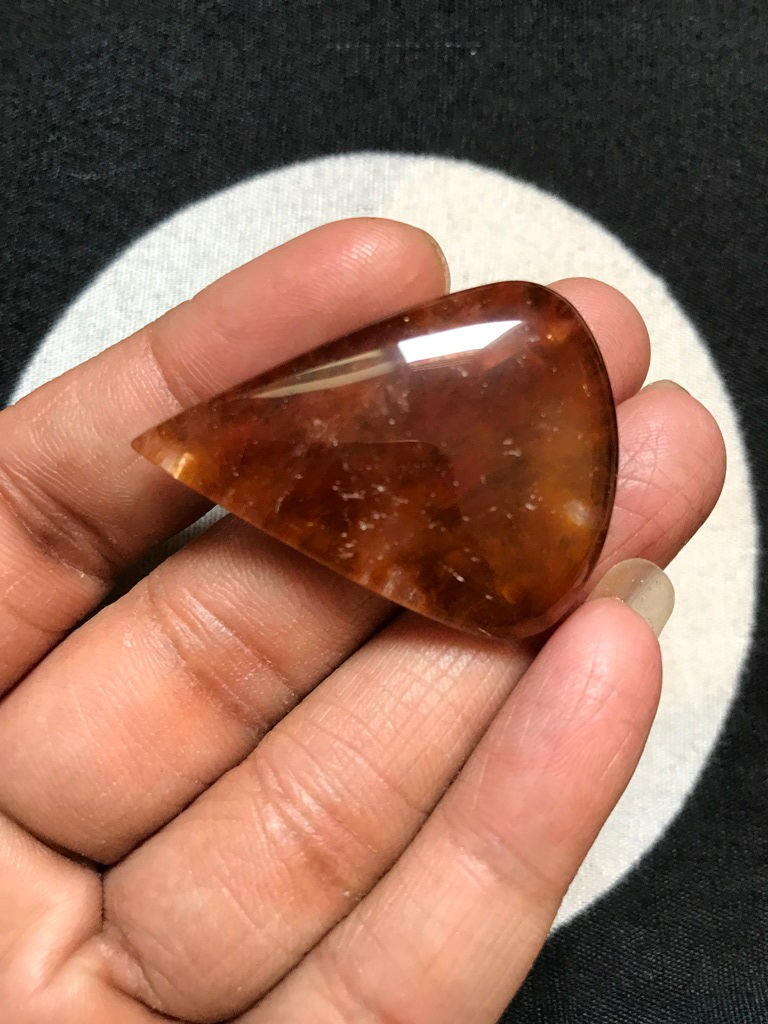サムネイル： Garden Quartz Cabochon 1 Piece Size 40 MM Approx