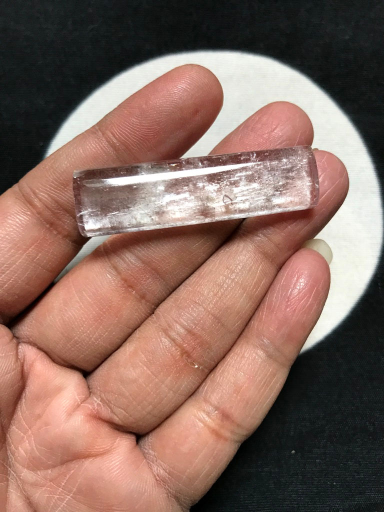 Thumbnail: Kunzite Cabochon 1 Piece Size 44 MM Approx