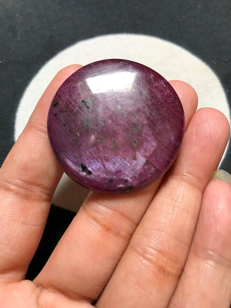 Миниатюра: Ruby Cabochon 1 Piece Size 40 MM Approx