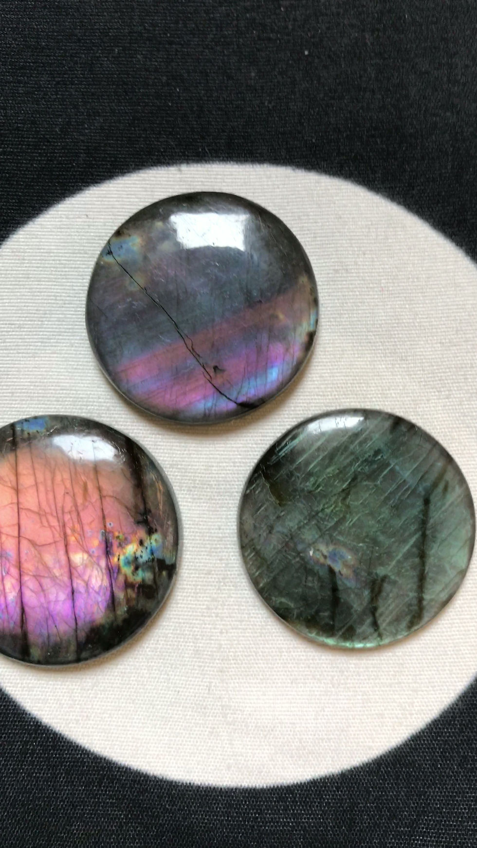 Миниатюра: Labradorite Cabochon 3 Piece Size 36-33 MM Approx