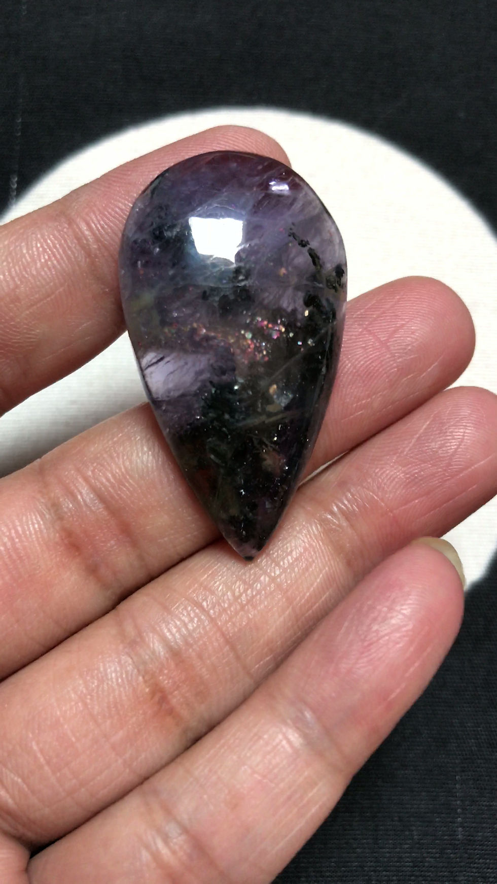 Миниатюра: Iolite Sunstone Cabochon 1 Piece Size 42 MM APPROX