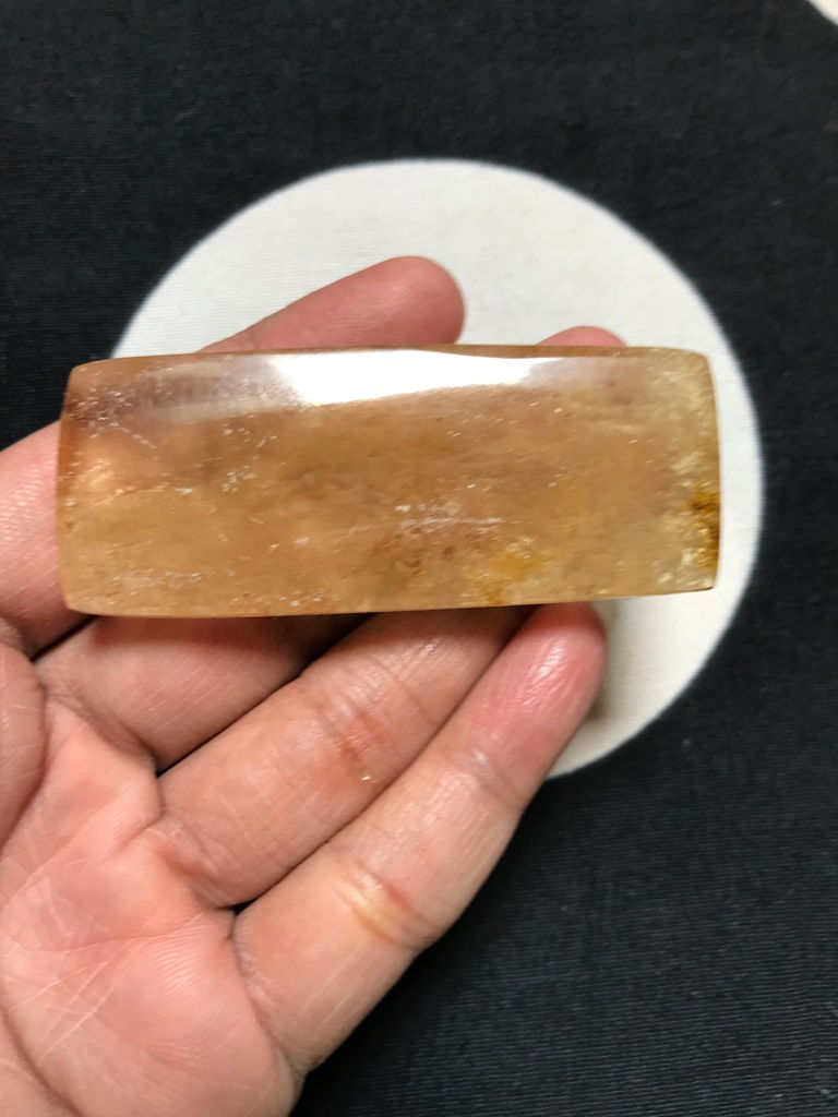 Miniatura: Natural Amber Cabochon 1 Piece Size 68 MM Approx