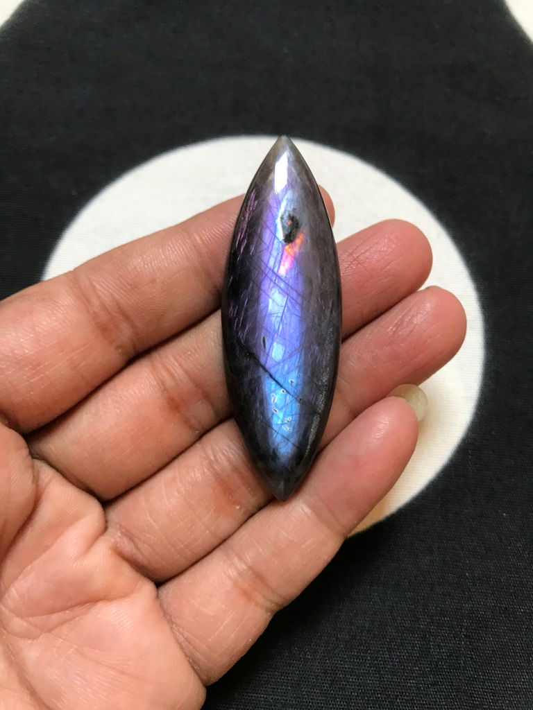 Labradorite Cabochon 1 Piece Size 58 MM Approx