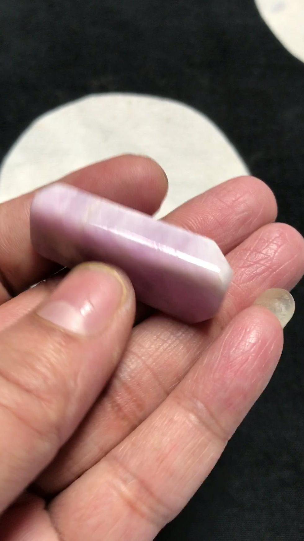 Thumbnail: Kunzite Nugget Made Polish 1 Piece Size 38 MM Approx