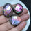 Thumbnail: Labradorite Faceted Cabochon 3 Piece Size 28-20 MM Approx