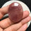 Miniature : Strawberry Quartz Cabochon 1 Piece Size 40 MM Approx