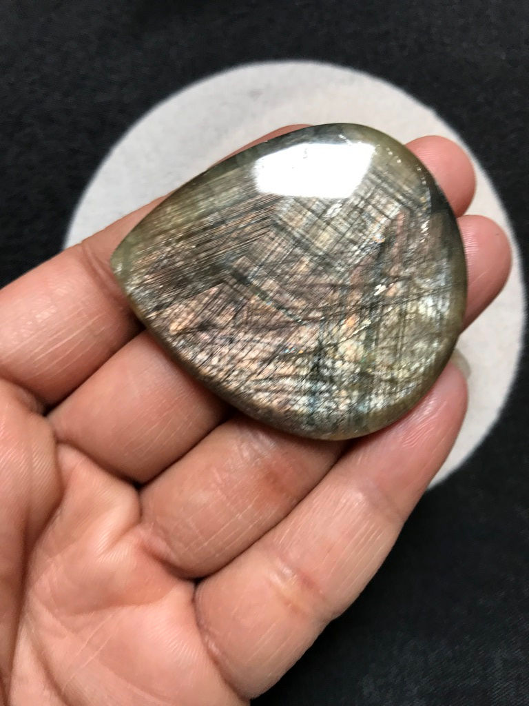 サムネイル： Sapphire Cabochon 1 Piece Size 50 MM Approx