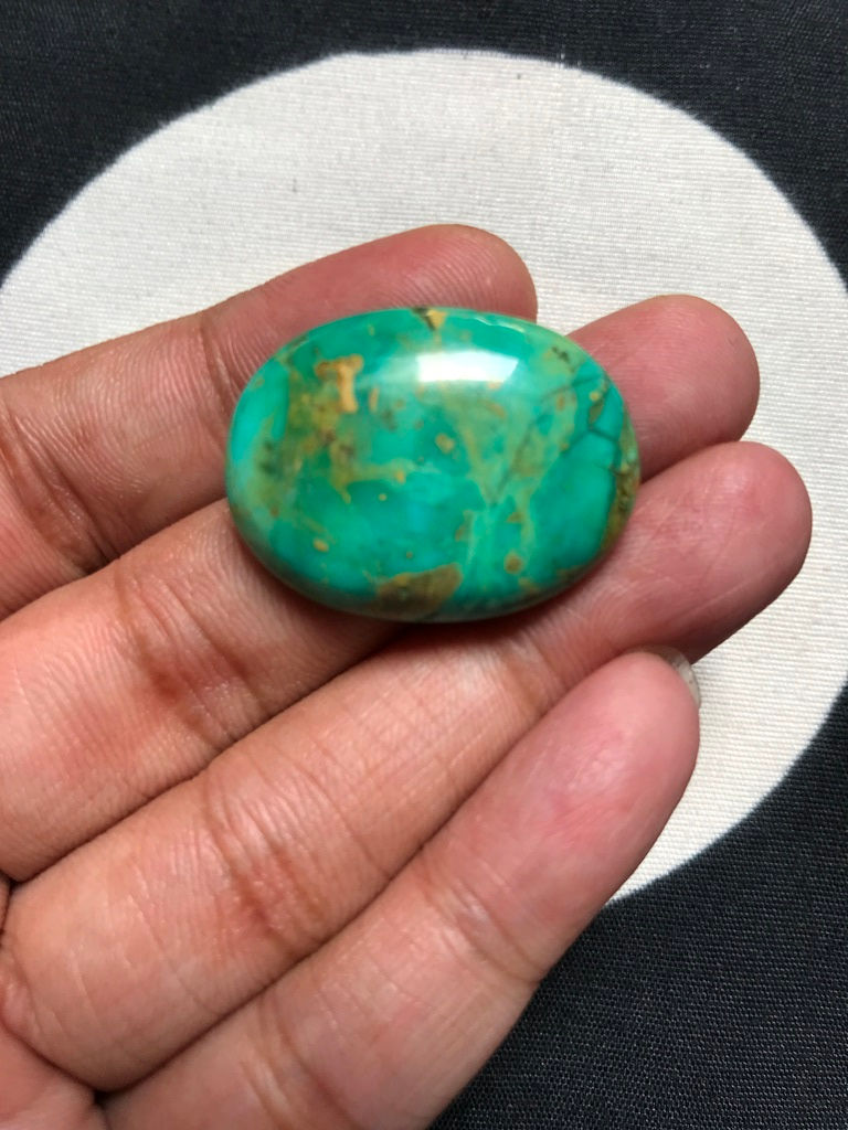 Thumbnail: Turquoise Cabochon 1 Piece Size 29 MM APPROX