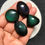 サムネイル： Rainbow Obsidian Cabochon 4 Piece Size 30-24 MM Approx