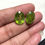 Thumbnail: Peridot Faceted Cabochon 2 Piece Size 14 MM APPROX