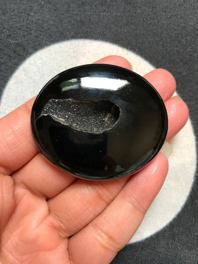 Miniature : Onyx Window Durzi Cabochon 1 Piece Size 50 MM Approx