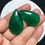 Thumbnail: Green Onyx Cabochon 2 Piece Size 37-34 MM Approx