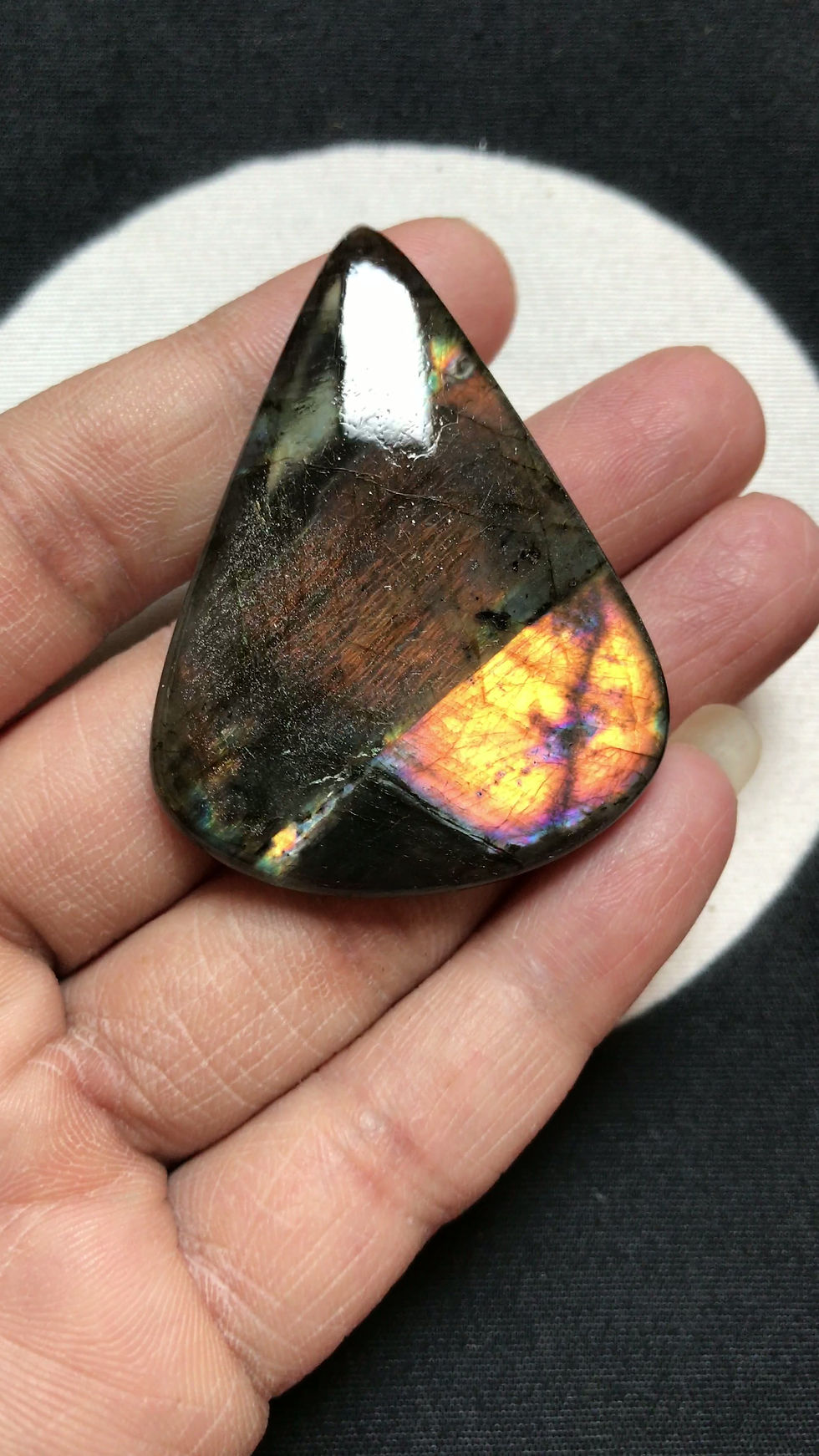 Миниатюра: Labradorite Cabochon 1 Piece Size 50 MM Approx