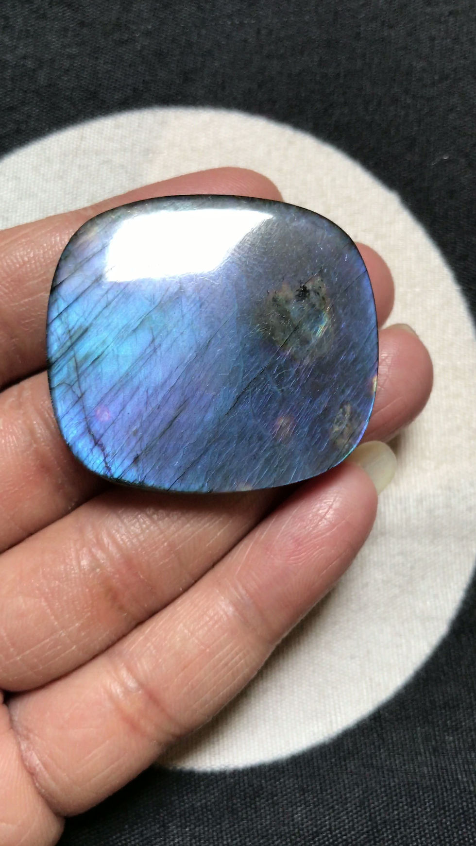 Miniature : Labradorite Cabochon 1 Piece Size 40 MM Approx