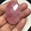 Thumbnail: Rose Quartz Faceted Cabochon 1 Piece Size 43 MM Approx