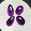 Thumbnail: Amethyst Cabochons 4 Piece Size 29-24 MM Approx