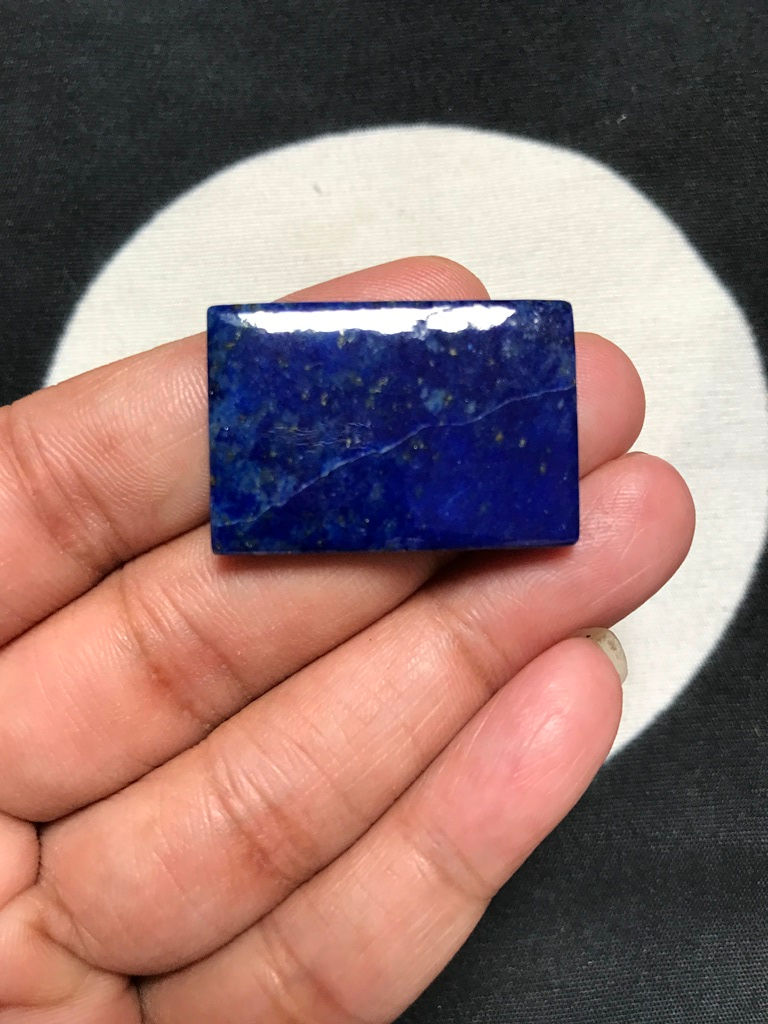 Миниатюра: Lapis Lazuli Cabochon 1 Piece Size 30 MM Approx