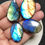 サムネイル： Labradorite Cabochon 4 Piece Size 35-29 MM Approx