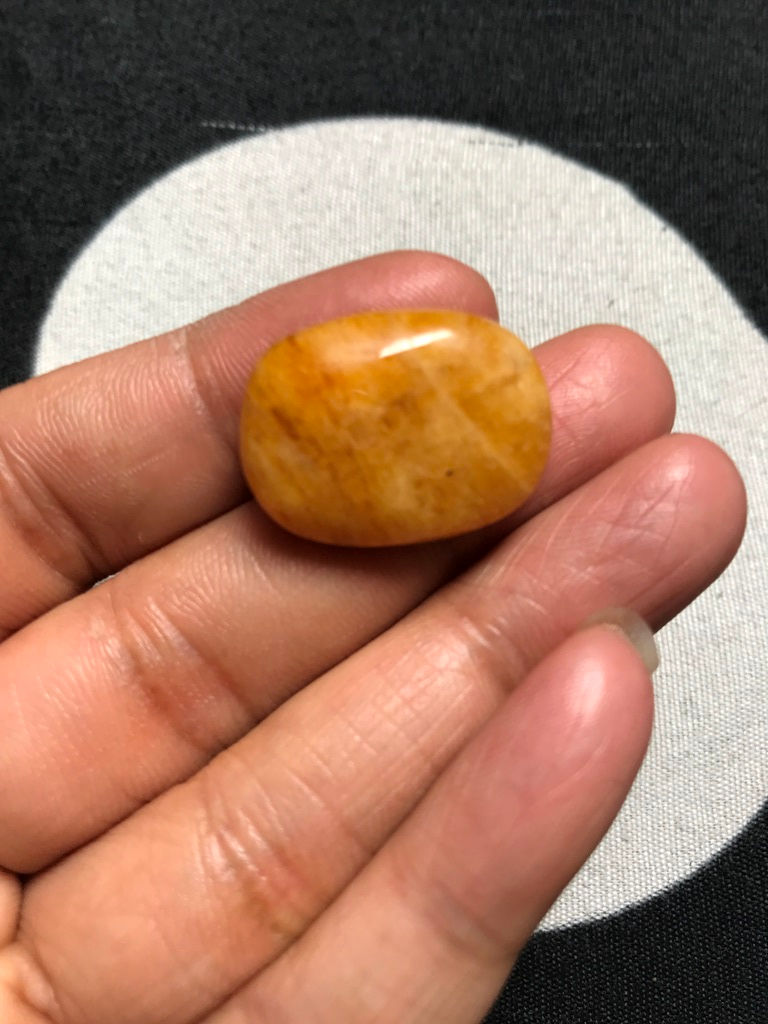 サムネイル： Yellow Aquamarine Cabochon 1 Piece Size 24 MM Approx