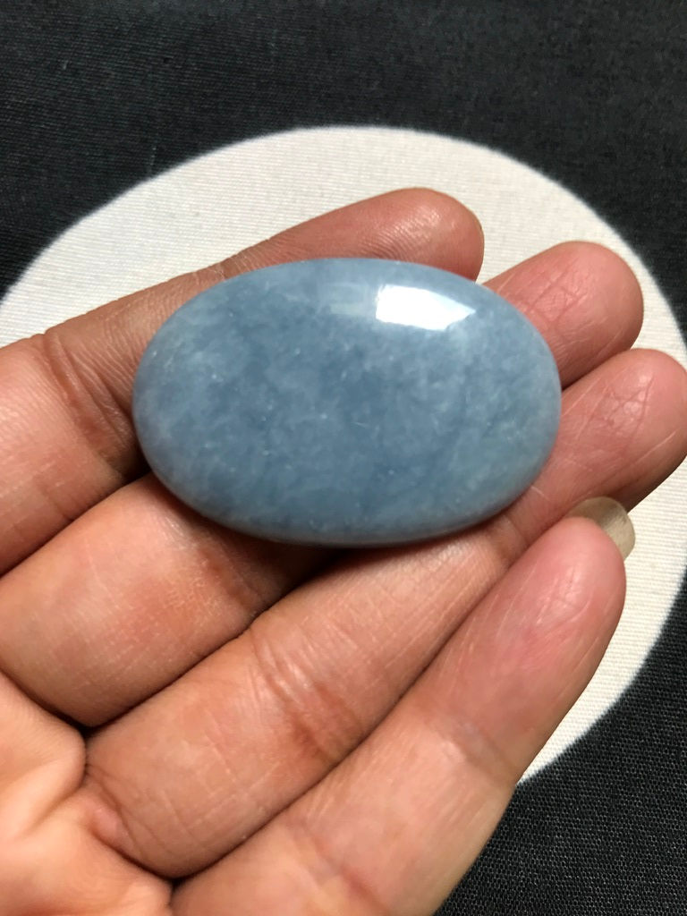 縮圖：Angelite Cabochon 1 Piece Size 39 MM Approx