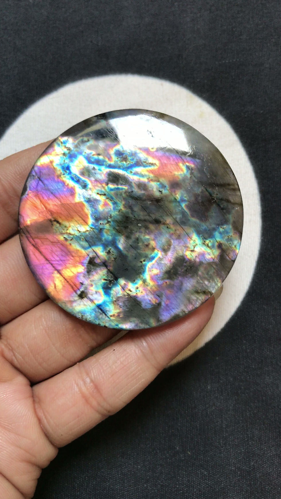Миниатюра: Labradorite Cabochon 1 Piece Size 56 MM Approx