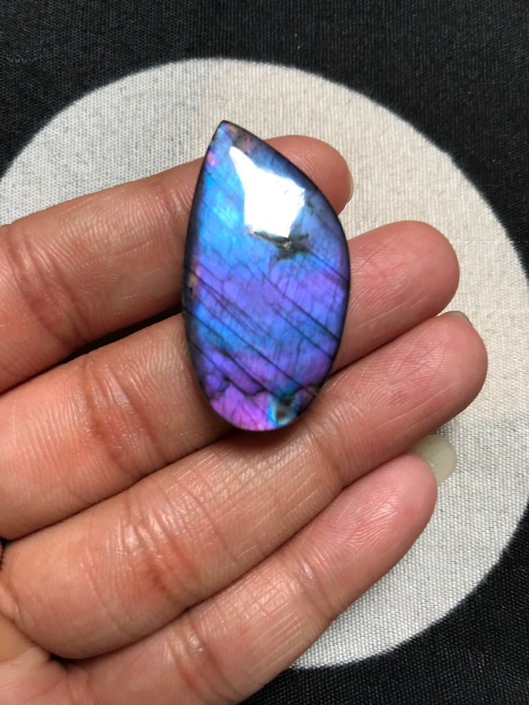 Labradorite Cabochon 1 Piece Size 38 MM Approx
