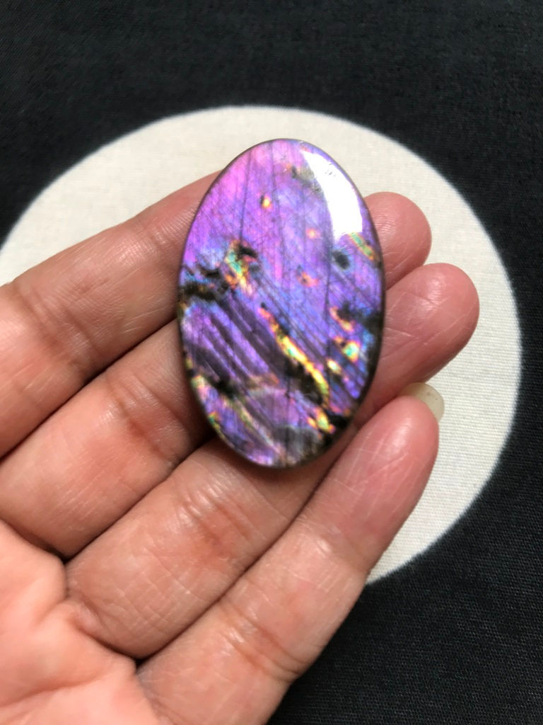 Labradorite Cabochon 1 Piece Size 45 MM Approx