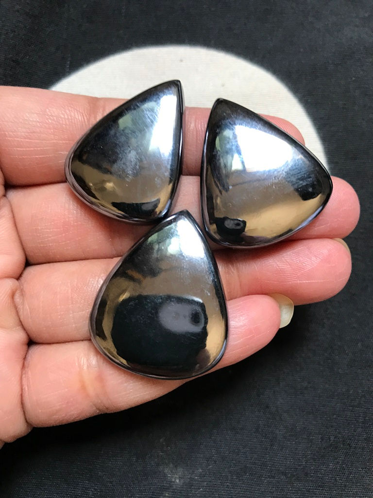Миниатюра: Silicon Cabochon 3 Piece Size 32-31 MM Approx