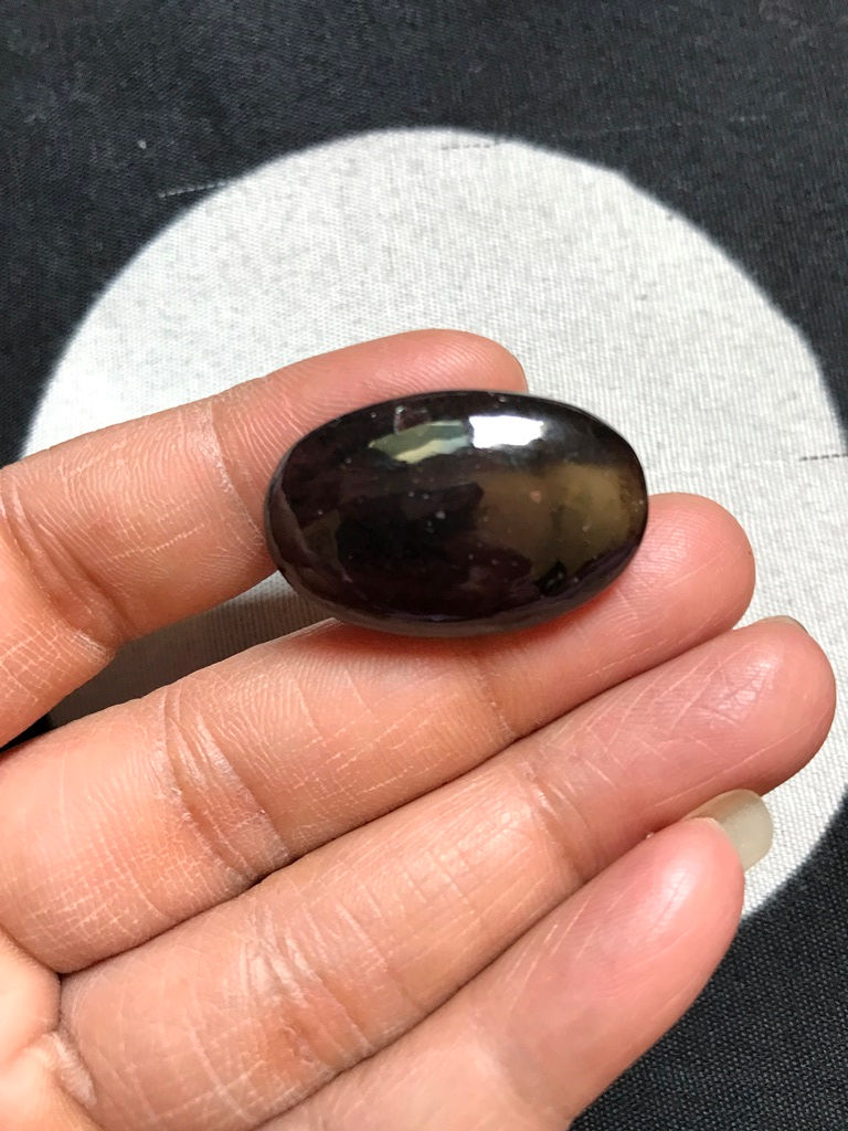 Thumbnail: Garnet Cabochon 1 Piece Size 30 MM Approx